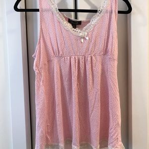 Sleepwear pink set, tank and shorts